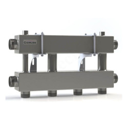 Распределительная гребенка Gidruss MKSS-150 32 1 1/2"х1", 3вых., сталь нерж.