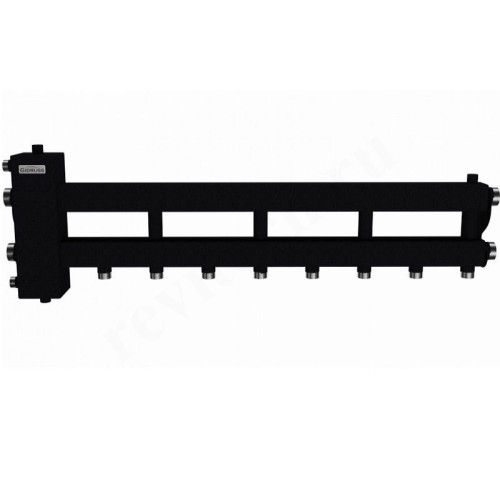 Распределительная гребенка Gidruss BM-100 5D 1 1/4"х1", 5вых., сталь черная, в сборе