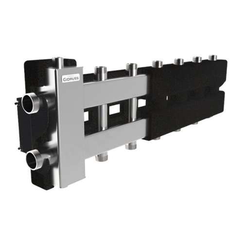 Распределительная гребенка Gidruss BMSS-80 7DU.EPP 1 1/4"х1", 7вых., сталь нерж.