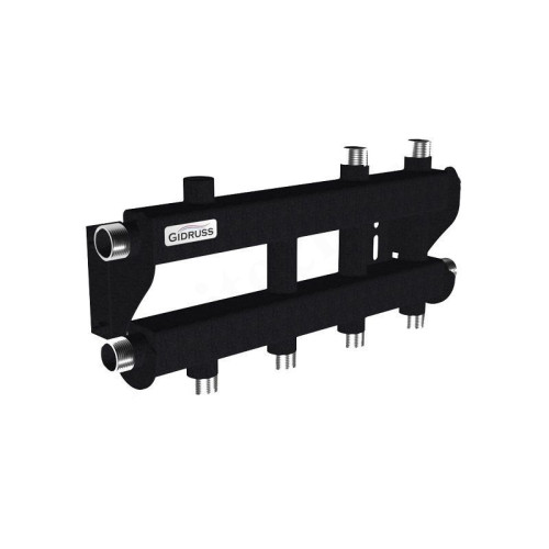 Распределительная гребенка Gidruss МК-40 4DU 3/4"х3/4", 4вых., сталь черная