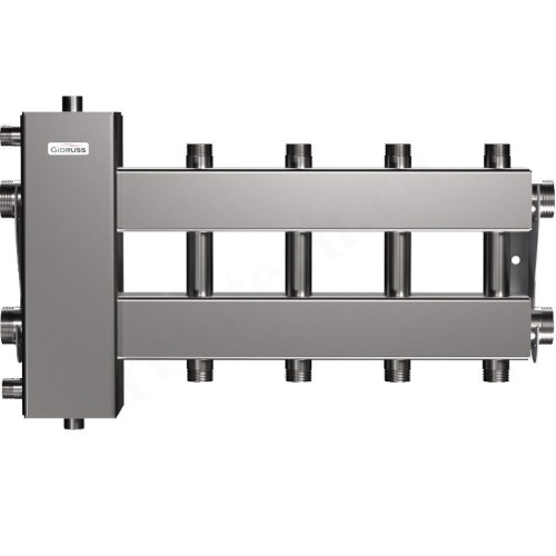 Распределительная гребенка Gidruss BMSS-150 5DU 1 1/2"х1", 5вых., сталь нерж.