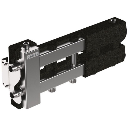 Распределительная гребенка Gidruss BMSS-60 3D.EPP 1"х1", 3вых., сталь нерж., в сборе