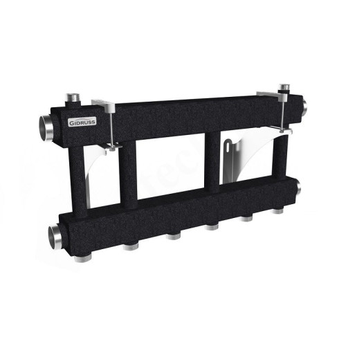 Распределительная гребенка Gidruss МК 250-3х32 2"х1 1/4", 3вых., сталь черная