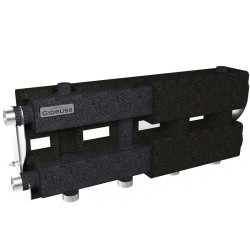 Распределительная гребенка Gidruss MK-60 3D.EPP 1"х1", 3вых., сталь черная