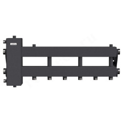 Распределительная гребенка Gidruss BM-150 4D 1 1/2"х1", 4вых., сталь черная