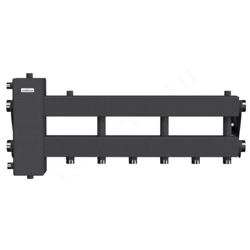 Распределительная гребенка Gidruss BM-150 4D 1 1/2"х1", 4вых., сталь черная