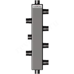 Гидравлическая стрелка Gidruss TGRSS 40-20x2, DN20, 40 кВт.