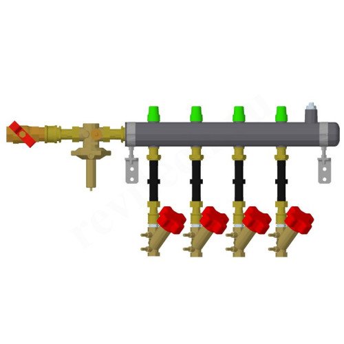 Узел распределительный этажный Ридан TDU.5R DN50-4L-25-APT20-MNT15