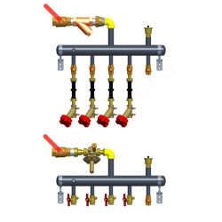Этажный распределитель Ридан TDU 3R, DN50-4L-32-APT20-MNT15 DR AA center