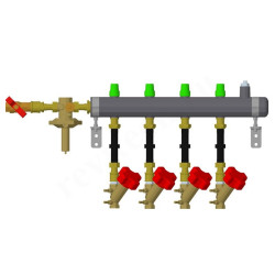 Узел распределительный этажный Ридан TDU.5R DN50-4L-20-APT15-MNT15