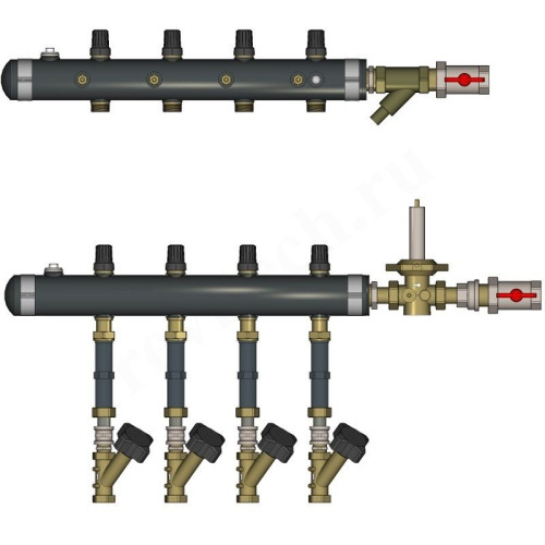 Этажный распределитель Ридан TDU 5R, DN50-3R-25-APT20-MNT15 wohm wocl