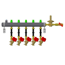 Узел распределительный этажный Ридан TDU.5R DN50-5R-20-APT15-MNT15