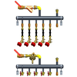 Этажный распределитель Ридан TDU 3R, DN50-5L-32- APT25-MNT15 DR AA center