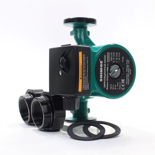 Насос циркуляционный SHIMGE XPS-B 32-4-180 (1х220В; 70Вт), с гайками, L180