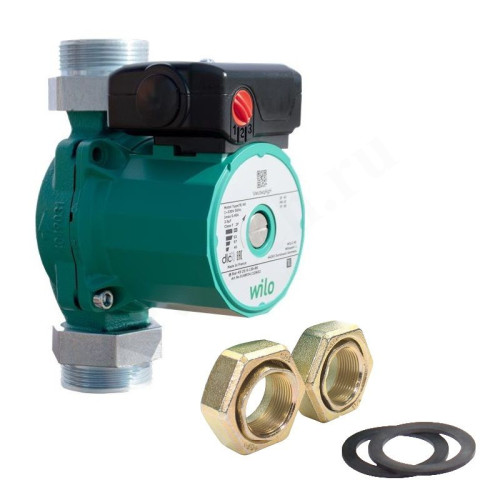 Насос циркуляционный Wilo Star-RS 25/6 130(180)-RK (1х220В; 84Вт), с гайками, L130/180