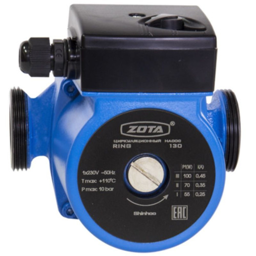 Насос циркуляционный Zota Ring 25/70 S 130 (1х220В; 0,13кВт), L130