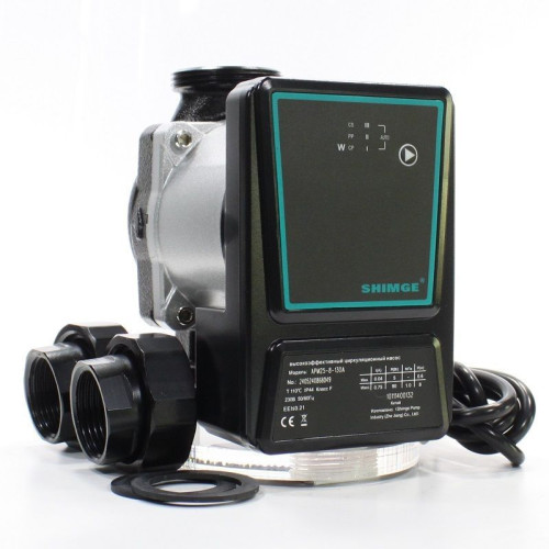 Насос циркуляционный SHIMGE APM-A 25-8-130 (1х220В; 90Вт), с гайками, L130