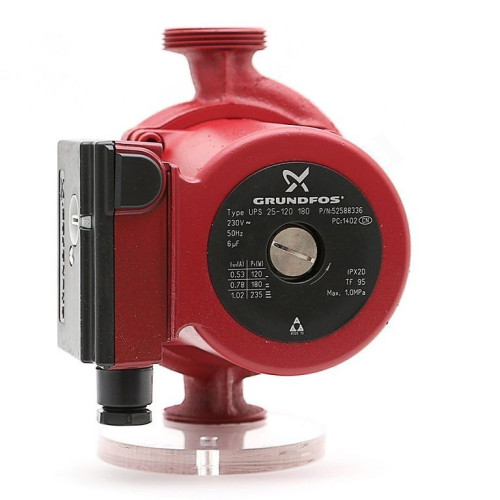 Насос циркуляционный Grundfos UPS 25-120 180 (1х220В; 0,23кВт), L180