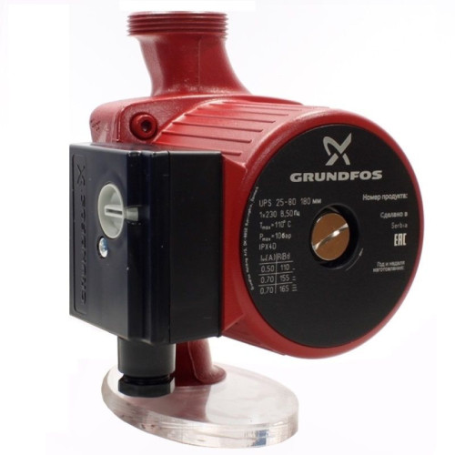 Насос циркуляционный Grundfos UPS 25-80 180 (1х220В; 0,17кВт), L180