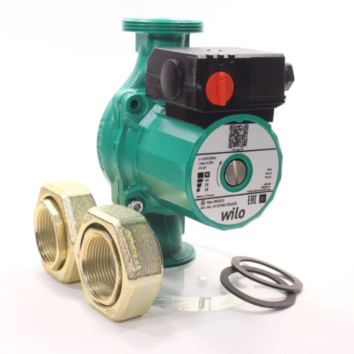 Насос циркуляционный Wilo Star-RS 30/2 (1х220В; 45Вт), с гайками, L180