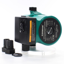 Насос циркуляционный SHIMGE XPS-B 15-4-130 (1х220В; 70Вт), с гайками, L130