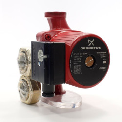Насос циркуляционный Grundfos UPS 25-80 180 (1х220В; 0,17кВт), с гайками, L180