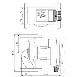 Насос циркуляционный Wilo Yonos MAXO 40/0,5-12 PN 6/10 (1х220В; 0,55кВт)