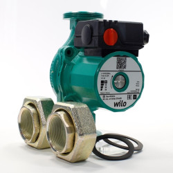 Насос циркуляционный Wilo Star-RS 30/4 (1х220В; 48Вт), с гайками, L180