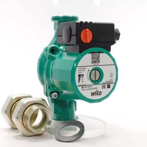 Насос циркуляционный Wilo Star-RS 25/6 (1х220В; 84Вт), с гайками, L180