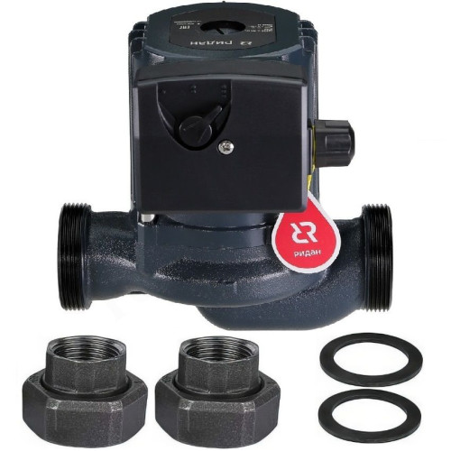 Насос циркуляционный Ридан RWS 32-80S (1х220В; 0,25кВт), с гайками, L180