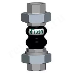 Компенсатор антивибрационный резьб. 1", PN10, Tecofi DI7140, каучук