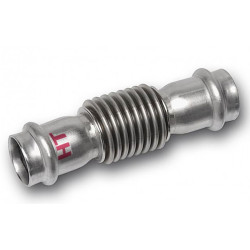 Компенсатор осевой под пресс DN88.9, PN16, Sanha NiroSan Industry 18872L, сталь нержавеющая