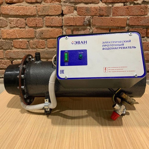Водонагреватель электрический проточный Эван ЭПВН 12 (12 кВт) напольный, Ограниченно годен