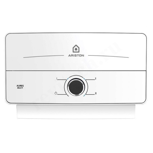 Водонагреватель электрический проточный Ariston AURES M 6 WH настенный, ТЭН 6 кВт.