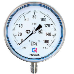 Манометр радиальный ТМ-521Р.00, 50 мм, 0...1 bar, 1/2 "