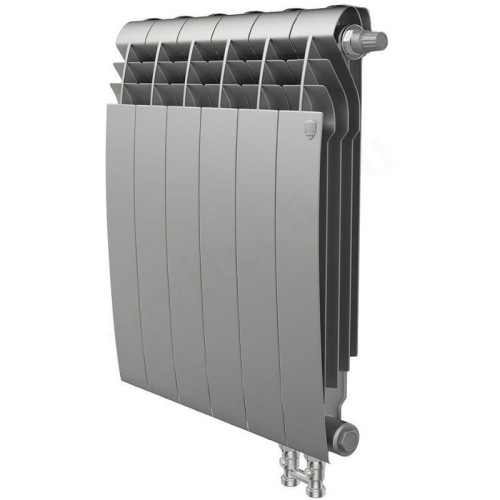 Радиатор биметаллический Royal Thermo BiLiner V Silver Satin 6/500, RAL 9006 960 Вт