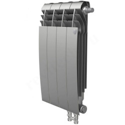 Радиатор биметаллический Royal Thermo BiLiner V Silver Satin 4/500, RAL 9006 640 Вт