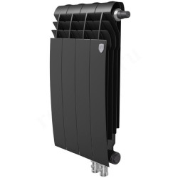 Радиатор биметаллический Royal Thermo BiLiner V Noir Sable 4/500, RAL 9011 680 Вт