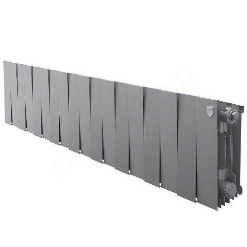 Радиатор биметаллический Royal Thermo PianoForte Silver Satin 18/200, RAL 7029 1 818 Вт