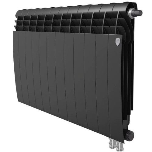 Радиатор биметаллический Royal Thermo BiLiner V Noir Sable 12/500, RAL 9011 2 040 Вт
