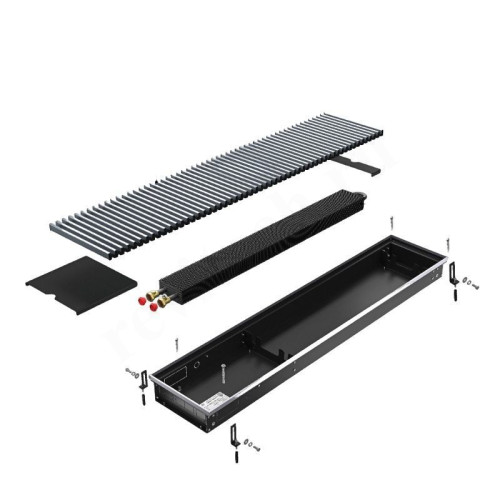 Конвектор водяной Royal Thermo ATRIUM DG-U-NA 90/300/1400, решетка алюминий 653 Вт