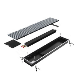 Конвектор водяной Royal Thermo ATRIUM DG-U-NA 90/300/1800, решетка алюминий 851 Вт