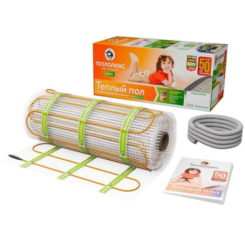 Мат нагревательный Теплолюкс ULTRA МНН, 1045 Вт, 170 Вт/м2, 6 м2