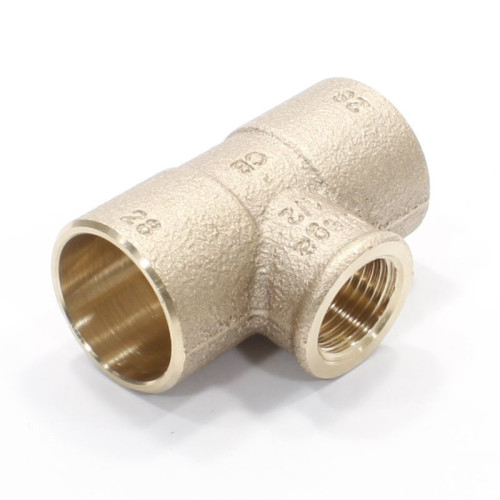 Тройник 28-1/2"-28, Viega R4, 94130G, пайка-резьба, вн., бронза