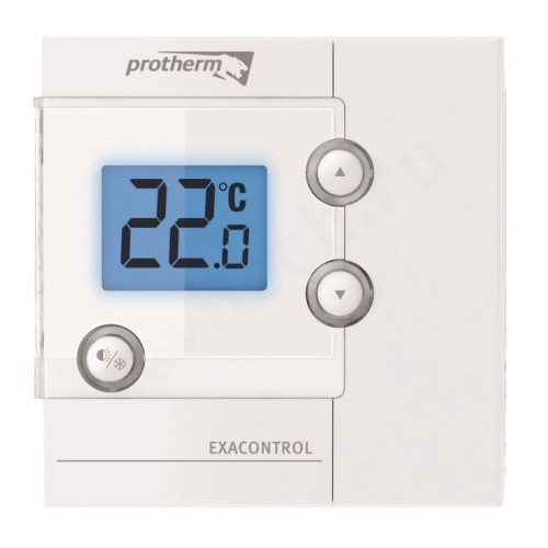 Термостат комнатный Protherm Exacontrol, программируемый, 2 х 1,5В, белый