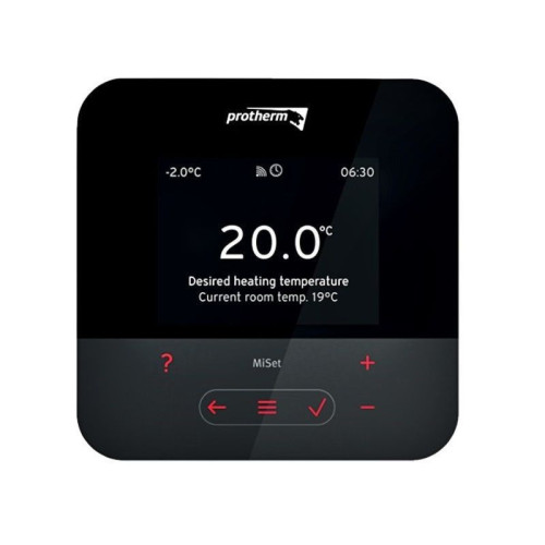 Термостат комнатный Protherm MiSet SRT380, программируемый, 24В, черный