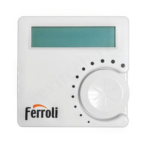Термостат комнатный Ferroli HRT-177 WS, программируемый, 2 х 1,5В, белый