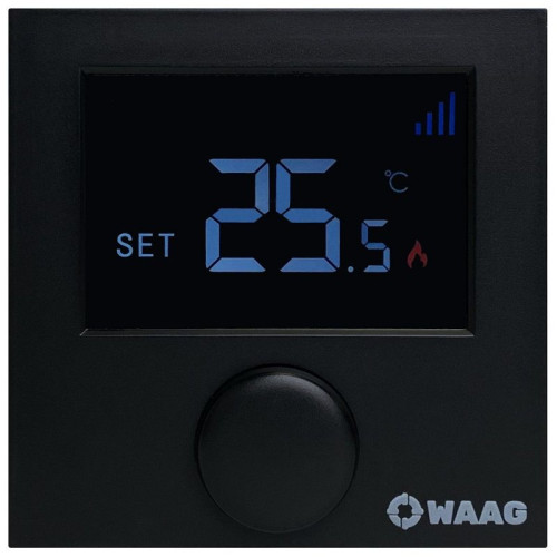 Термостат комнатный WAAG WI-FI, программируемый, 220В, черный