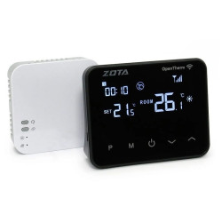 Термостат комнатный Zota ZT-20W Wi-Fi OT+, беспроводной, программируемый, 5В, черный