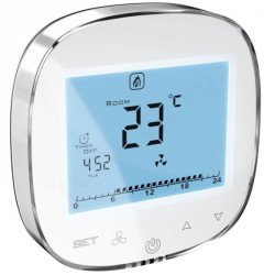 Термостат комнатный Волкано HMI ВОЛКАНО РУ EC, программируемый, 220В, белый